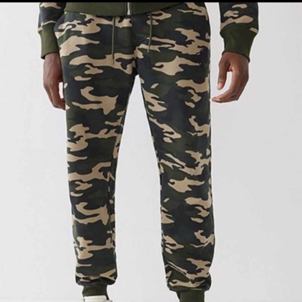 True Religion Camo Jogger Sweatpants Mens Size Small Nwot